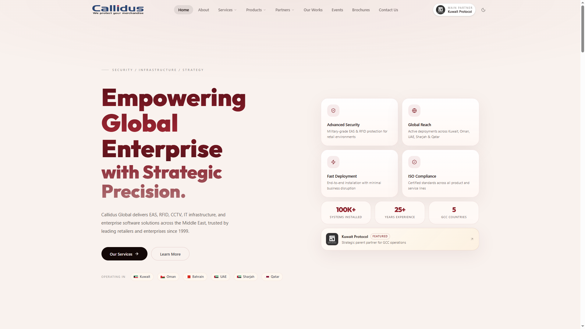 Callidus Global website preview